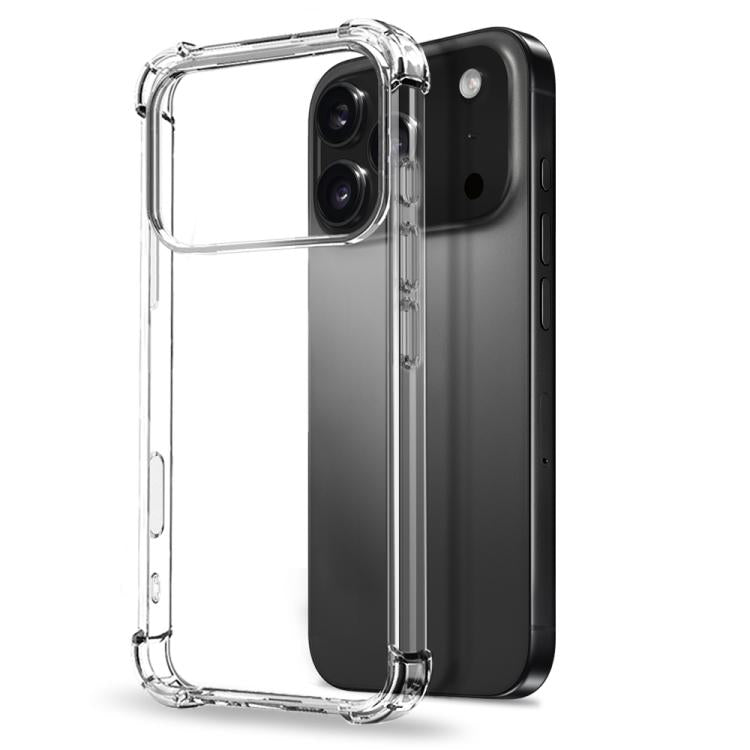 For iPhone 17 Pro Max NORTHJO 3 in 1 TPU Airbag Shockproof Phone Case with Screen Protector Lens Film(Clear) - iPhone 17 Pro Max Cases by NORTHJO | Online Shopping South Africa | PMC TechLife | Buy Now Pay Later Mobicred