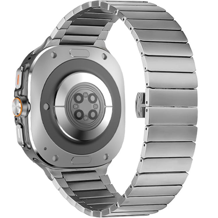 For Samsung Galaxy Watch Ultra 47mm One-bead Butterfly Buckle Stainless Steel Watch Band(Silver) - free shipping - PMC TechLife - Order now!