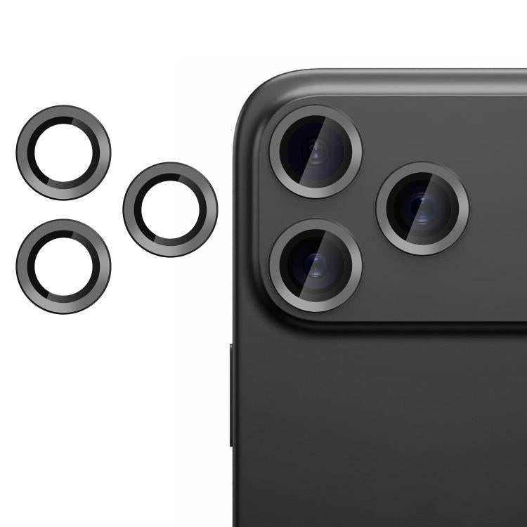 For iPhone 17 Pro Kalebol No Flicker Ultra-Thin Individual Camera Lens Tempered Glass Film(Black) - iPhone 17 Pro Tempered Glass by Kalebol | Online Shopping South Africa | PMC TechLife | Buy Now Pay Later Mobicred
