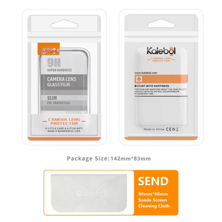 For iPhone 17 Kalebol No Flicker Ultra-Thin Individual Camera Lens Tempered Glass Film(Silver) - iPhone 17 Tempered Glass by Kalebol | Online Shopping South Africa | PMC TechLife | Buy Now Pay Later Mobicred