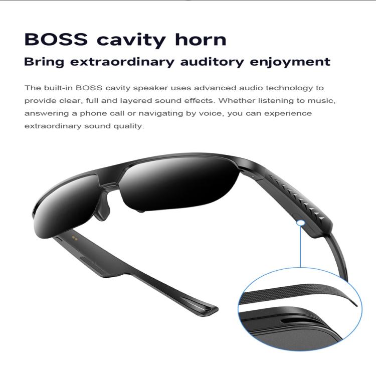 L01 Smart Glasses, Support AI Intelligent Translation / Bluetooth Call / Intelligent Noise Reduction(Black) - free shipping - PMC TechLife - Order now!