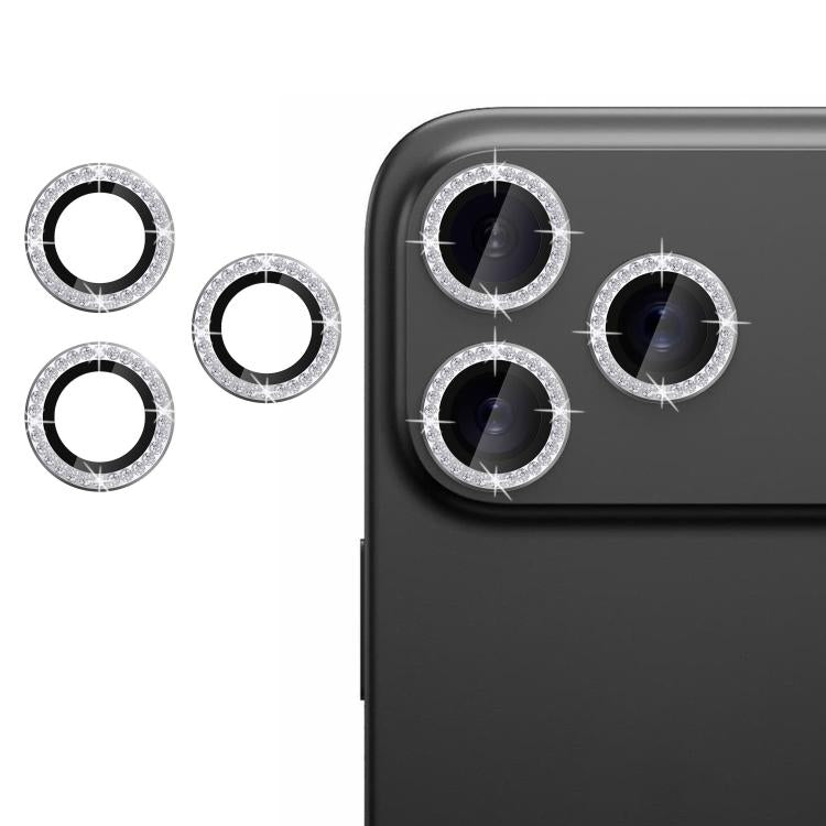 For iPhone 17 Pro Max Kalebol Individual Camera Lens Diamond Ring Protector(Silver) - iPhone 17 Pro Max Tempered Glass by Kalebol | Online Shopping South Africa | PMC TechLife | Buy Now Pay Later Mobicred