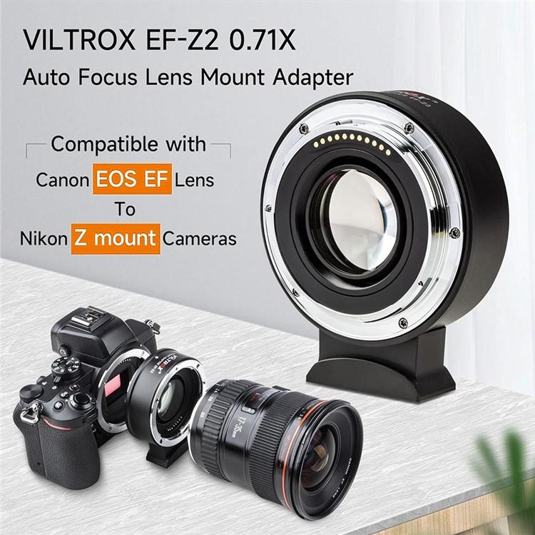 VILTROX EF-Z2 0.71X Auto Focus Camera Lens Mount Adapter For Canon EF to Nikon Z Mount - free shipping - PMC TechLife - Order now!