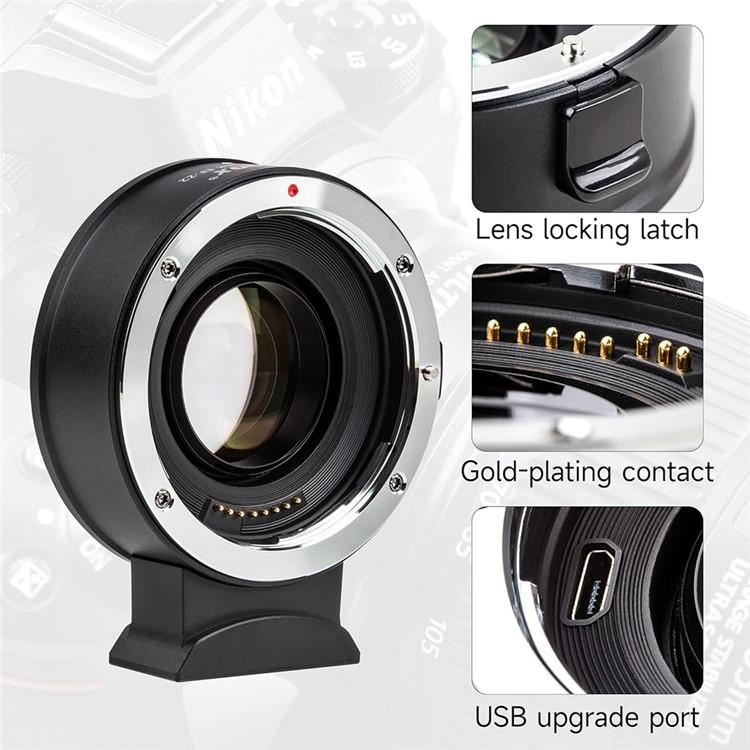 VILTROX EF-Z2 0.71X Auto Focus Camera Lens Mount Adapter For Canon EF to Nikon Z Mount - free shipping - PMC TechLife - Order now!