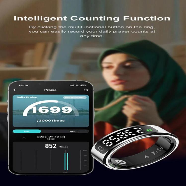 R11C SIZE 8 Smart Ring, Support Heart Rate / Blood Oxygen / Sleep Monitoring / Multiple Sport Modes(Rose Gold) - free shipping - PMC TechLife - Order now!