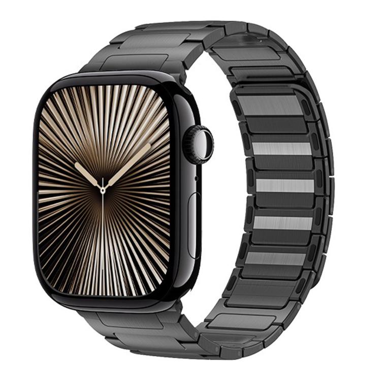 For Apple Watch 42mm / 41mm / 40mm / 38mm I-Beam Magnetic Stainless Steel Strap(Titanium Gray) - free shipping - PMC TechLife - Order now!