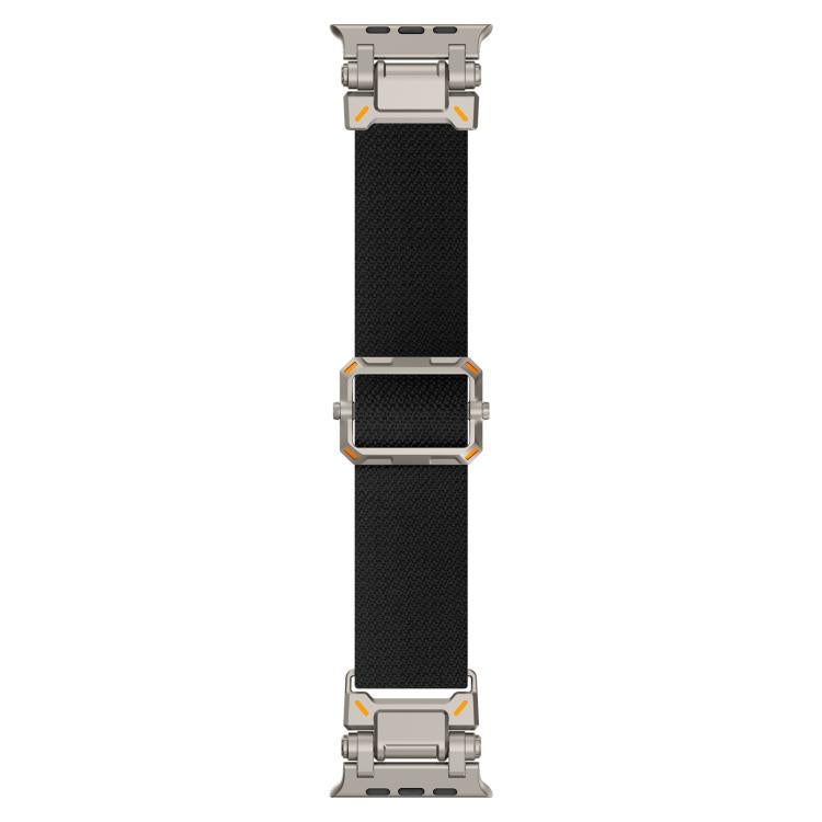 For Apple Watch 46mm / 49mm / 45mm / 44mm Explorer Polyester Nylon Watch Band(Titanium Black) - free shipping - PMC TechLife - Order now!
