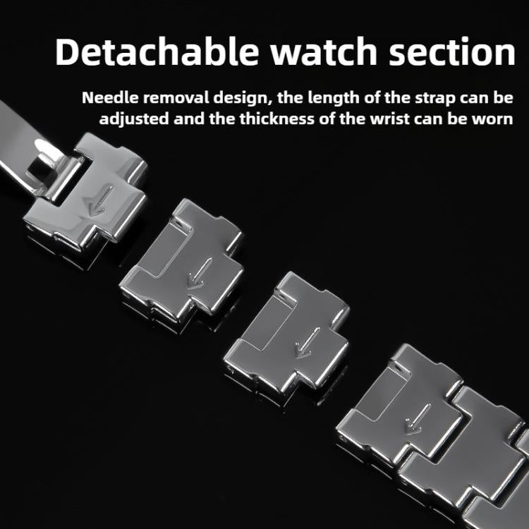 For Xiaomi Smart Band 9 / 8 Irregular Butterfly Buckle Metal Stainless Steel Watch Band(Silver) - free shipping - PMC TechLife - Order now!