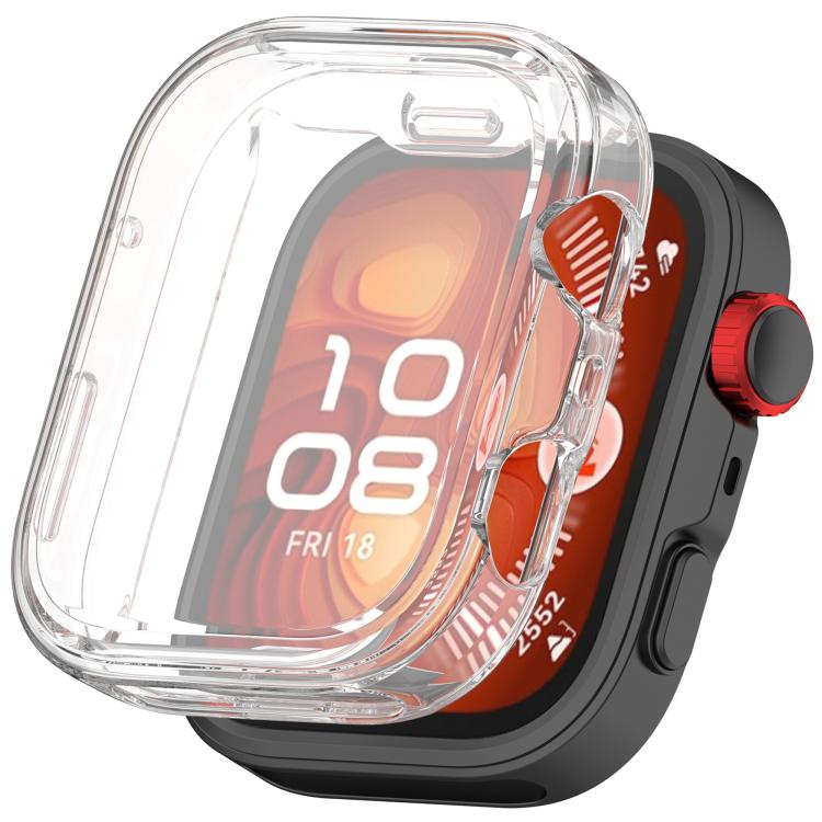 For Huawei Watch Fit 4 Electroplated TPU Full Coverage Watch Protective Case(Transparent) - free shipping - PMC TechLife - Order now!