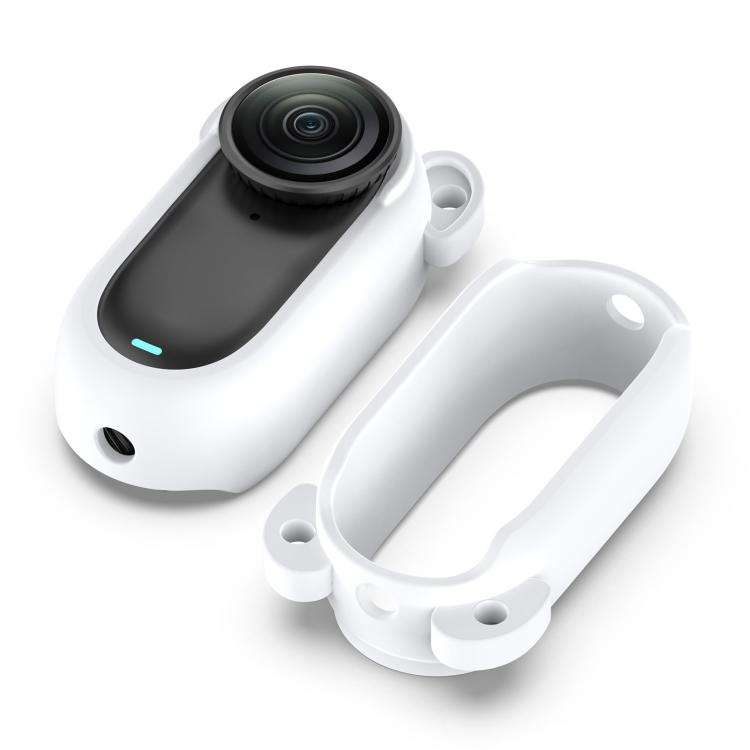 For Insta 360 Go 2 Solid Color Silicone Protective Case(White) - free shipping - PMC TechLife - Order now!