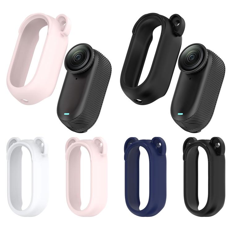 For Insta 360 Go 3S / Go 3  Solid Color Silicone Protective Case(Black) - free shipping - PMC TechLife - Order now!