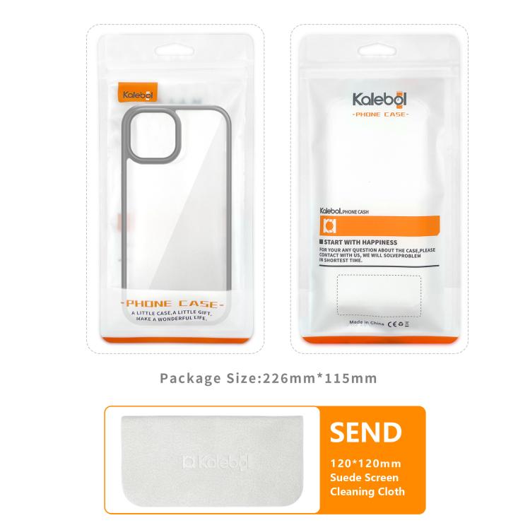 For iPhone 16e Kalebol Gold Shield PC Hybrid TPU Phone Case(Titanium Gray) - free shipping - PMc TechLife - Order now!