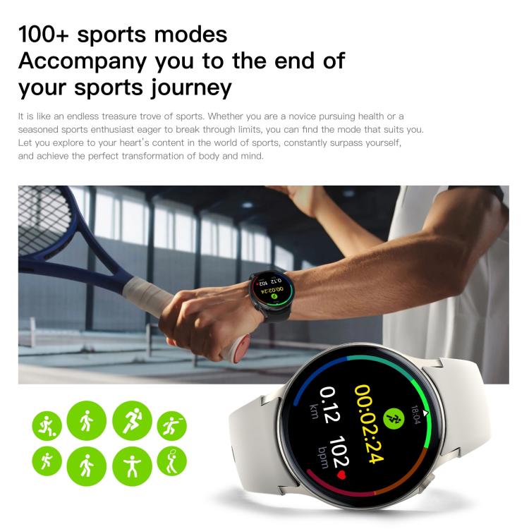 Sense 6 1.43 AMOLED Screen IP68 Waterproof Bluetooth Call Smartwatch Supports Health Monitoring(Pink) - free shipping - PMC TechLife - Order now!