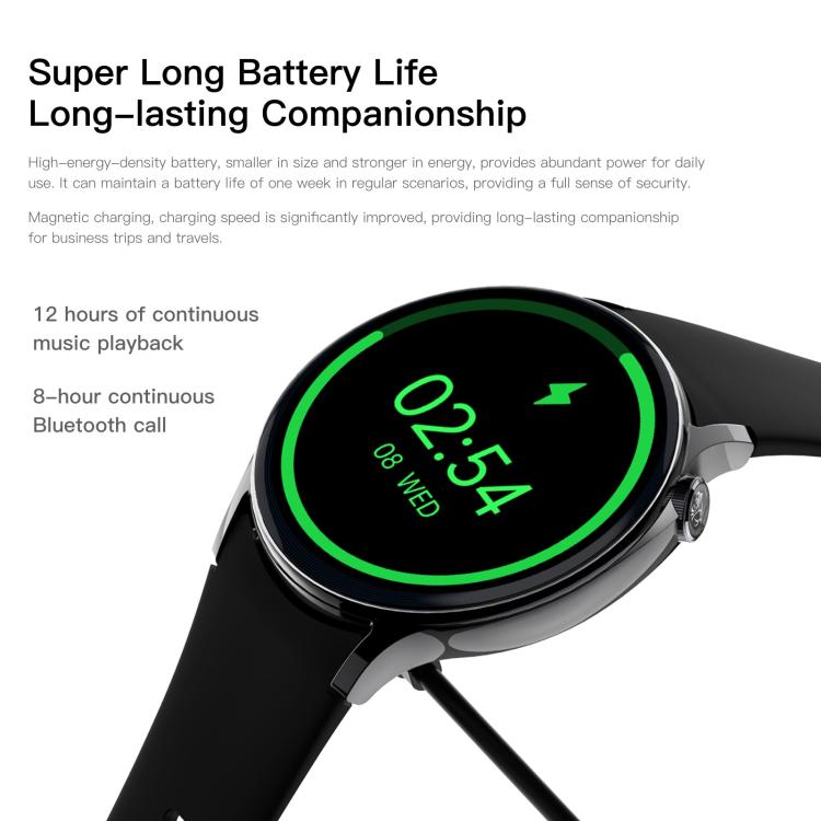 Sense 6 1.43 AMOLED Screen IP68 Waterproof Bluetooth Call Smartwatch Supports Health Monitoring(Black) - free shipping - PMC TechLife - Order now!