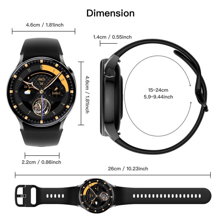 Sense 6 1.43 AMOLED Screen IP68 Waterproof Bluetooth Call Smartwatch Supports Health Monitoring(Pink) - free shipping - PMC TechLife - Order now!