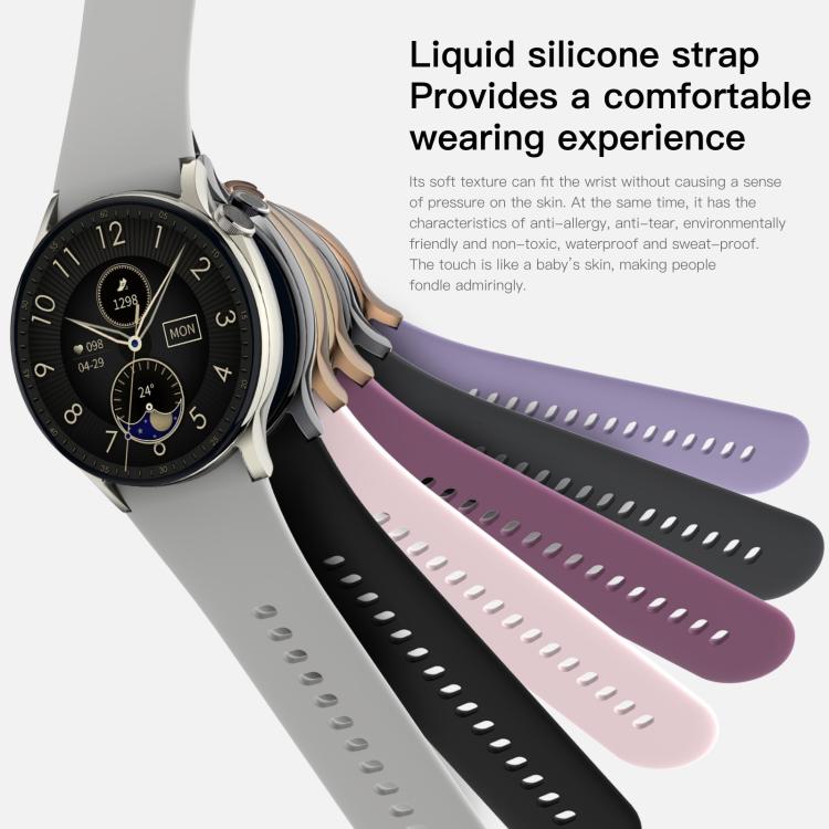 Sense 6 1.43 AMOLED Screen IP68 Waterproof Bluetooth Call Smartwatch Supports Health Monitoring(Starlight) - free shipping - PMC TechLife - Order now!