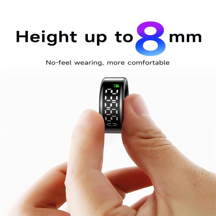 SY01 SIZE 12 Smart Ring, Support Heart Rate / Blood Oxygen / Sleep Monitoring / Multiple Sport Modes(Black) - free shipping - PMC TechLife - Order now!