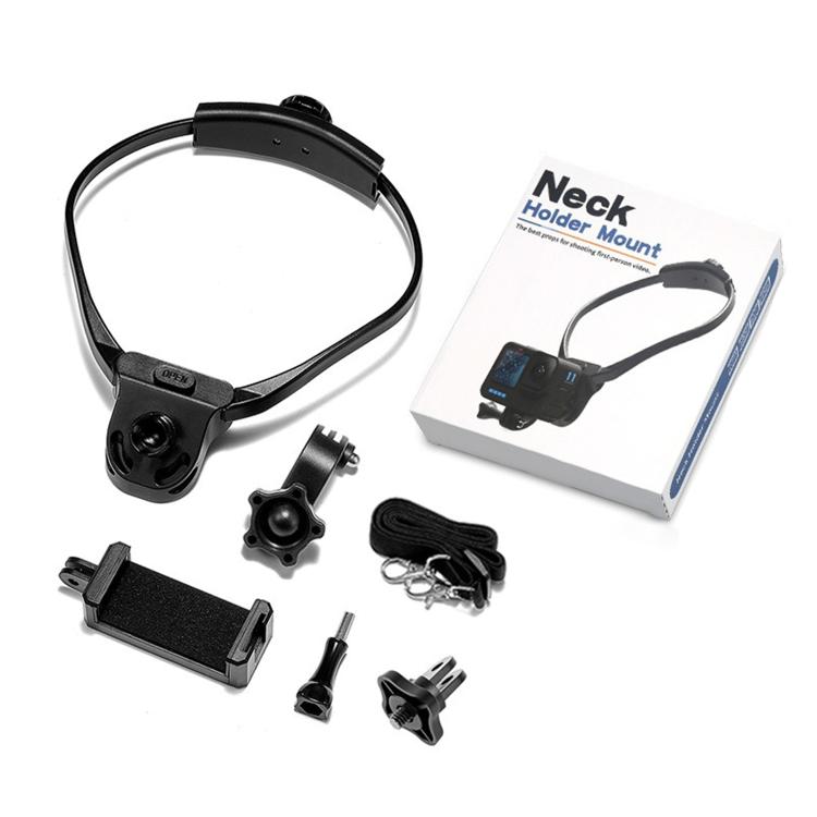 Sports Camera Lazy Neck Bracket Phone Clamp Mount(Black) - free shipping - PMC TechLife - Order now!
