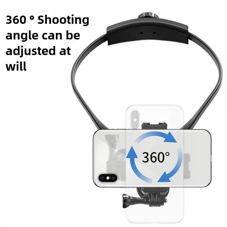Sports Camera Lazy Neck Bracket Phone Clamp Mount(Black) - free shipping - PMC TechLife - Order now!