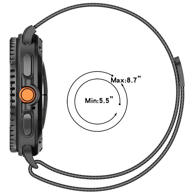 For Samsung Galaxy Watch8 / Watch8 Classic Milan Magnetic Stainless Steel Watch Band(Titanium Gray) - free shipping - PMC TechLife - Order now!