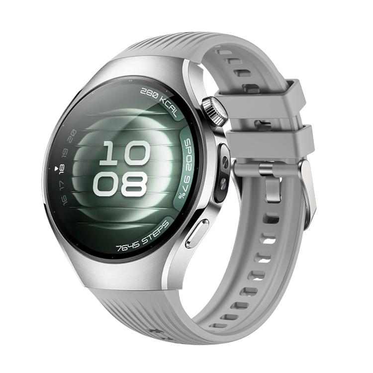 For Huawei Watch 5 42mm Vertical Silicone Watch Band(Gray) - free shipping - PMC TechLife - Order now!