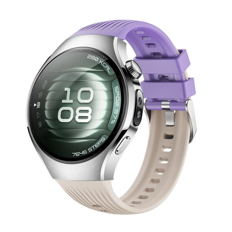 For Huawei Watch 5 42mm Vertical Silicone Watch Band(Starlight Purple) - free shipping - PMC TechLife - Order now!