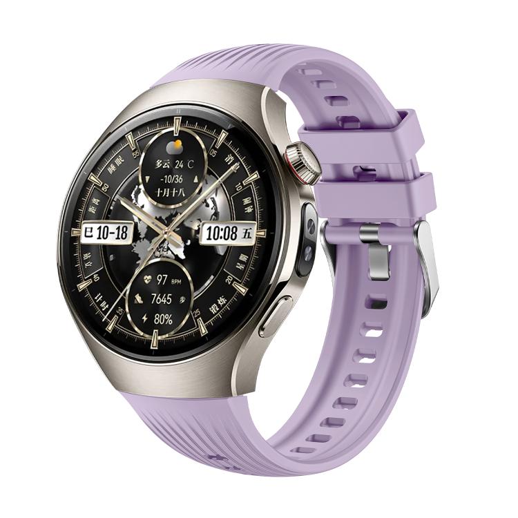 For Huawei Watch 5 46mm Vertical Silicone Watch Band(Light Purple) - free shipping - PMC TechLife - Order now!