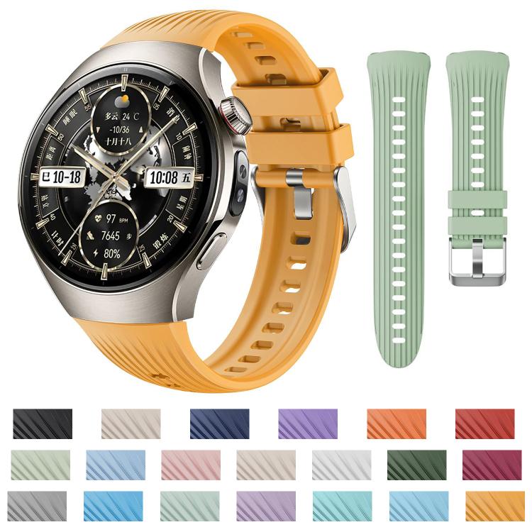 For Huawei Watch 5 42mm Vertical Silicone Watch Band(Light Purple) - free shipping - PMC TechLife - Order now!