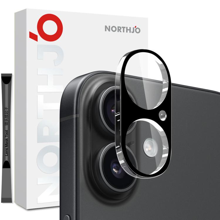 For iPhone 17 NORTHJO Camera Lens Protector 3D HD Tempered Glass Film(Black) - iPhone 17 Cases by NORTHJO | Online Shopping South Africa | PMC TechLife | Buy Now Pay Later Mobicred