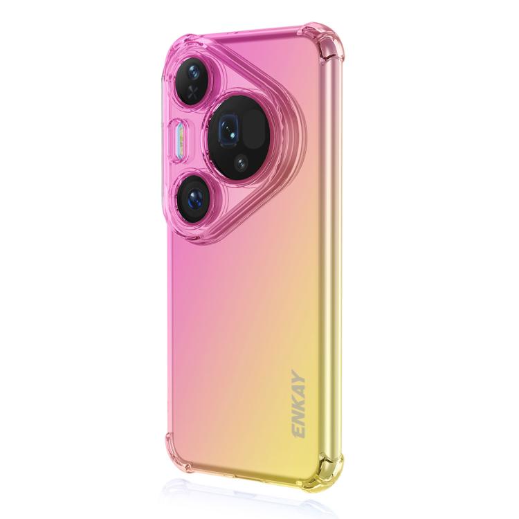 For Huawei Pura 80 Pro / 80 Pro+ ENKAY Hat-Prince Gradient Airbag TPU Phone Case(Pink Gold) - free shipping - PMC TechLife - Order now!