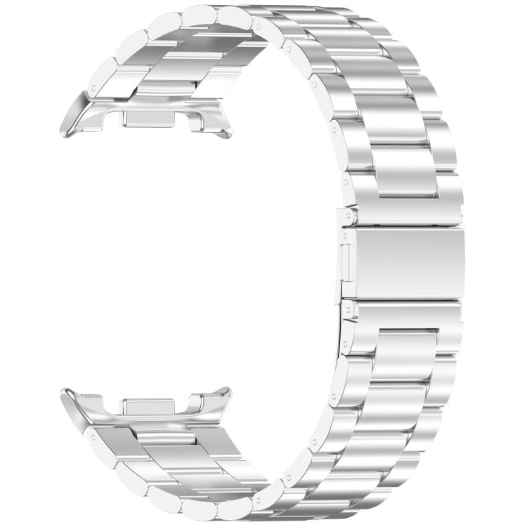 For Samsung Galaxy Watch 8 40 / 44mm Slim Three Beads Stainless Steel Watch Band(Silver) - free shipping - PMC TechLife - Order now!