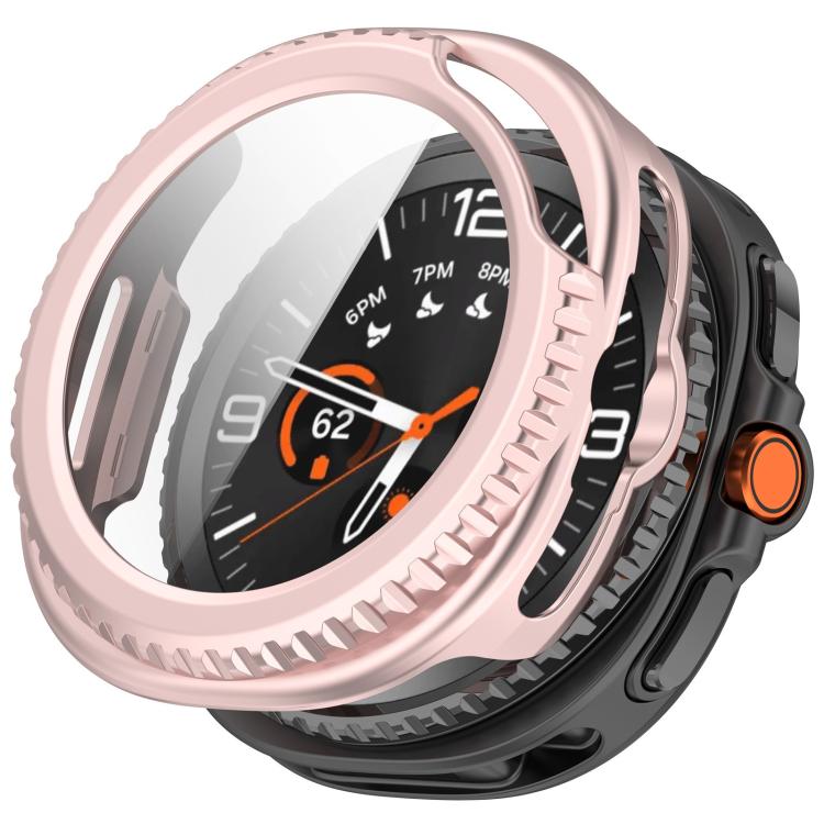 For Samsung Galaxy Watch8 Classic 46mm Tempered Film Integrated PC Watch Cover(Frosted Pink) - free shipping - PMC TechLife - Order now!