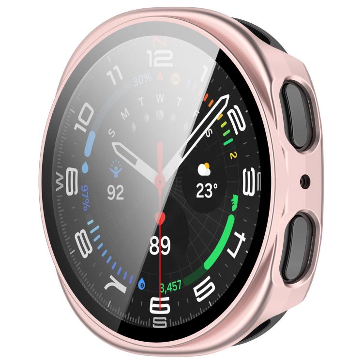 For Samsung Galaxy Watch 8 44mm Tempered Film Integrated PC Watch Cover(Frosted Pink) - free shipping - PMC TechLife - Order now!