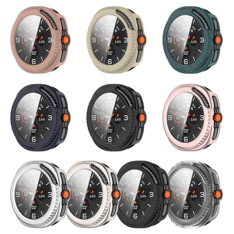 For Samsung Galaxy Watch8 Classic 46mm Tempered Film Integrated PC Watch Cover(Frosted Silver) - free shipping - PMC TechLife - Order now!