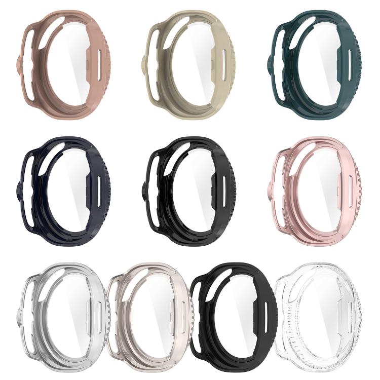 For Samsung Galaxy Watch 8 44mm Tempered Film Integrated PC Watch Cover(Frosted Silver) - free shipping - PMC TechLife - Order now!