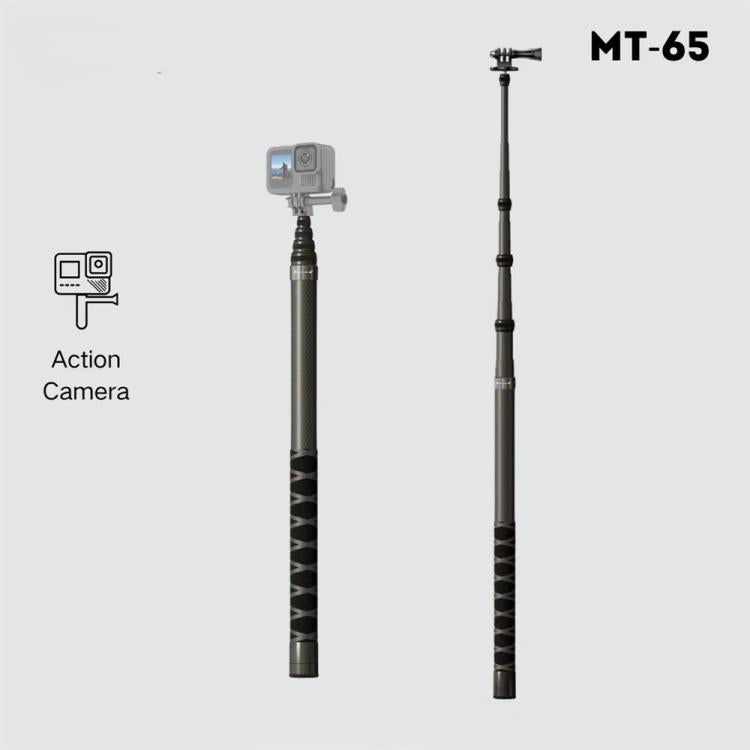 JMARY MT-65 For Action Cameras 3m Carbon Fiber Selfie Stick Monopod 5 Section Extension Pole - free shipping - PMC TechLife - Order now!