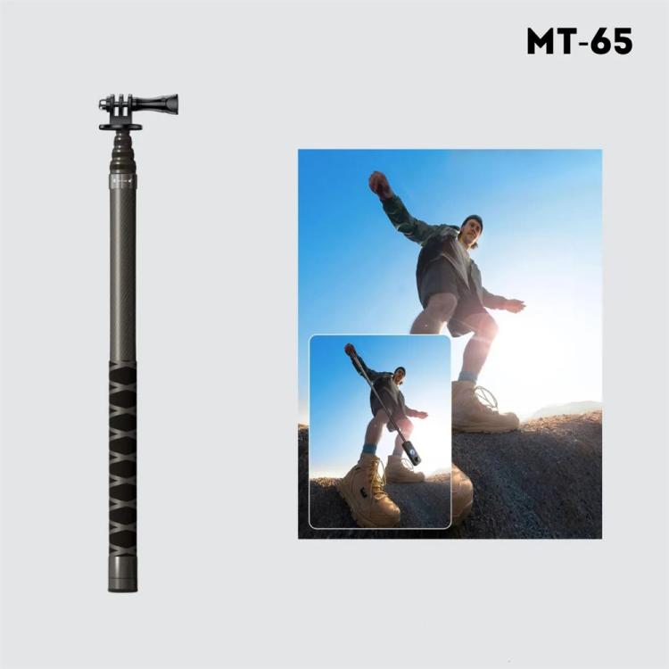 JMARY MT-65 For Action Cameras 3m Carbon Fiber Selfie Stick Monopod 5 Section Extension Pole - free shipping - PMC TechLife - Order now!
