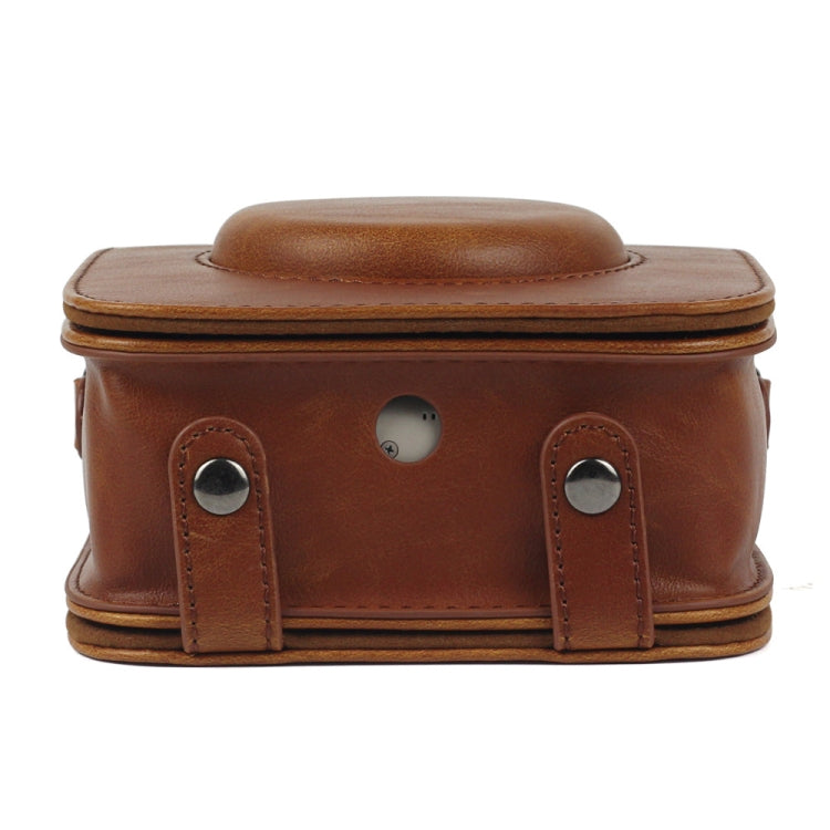 Full Body Camera PU Leather Case Bag with Strap for Fujifilm Instax Square SQ20(Brown) - Leather Bag by PMC TechLife | Online Shopping South Africa | PMC TechLife | Buy Now Pay Later Mobicred