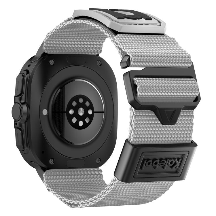For Samsung Galaxy Watch Ultra 47mm / Ultra 2025 Kalebol Braided Nylon Sport Watch Band(Gray) - free shipping - PMC TechLife - Order now!