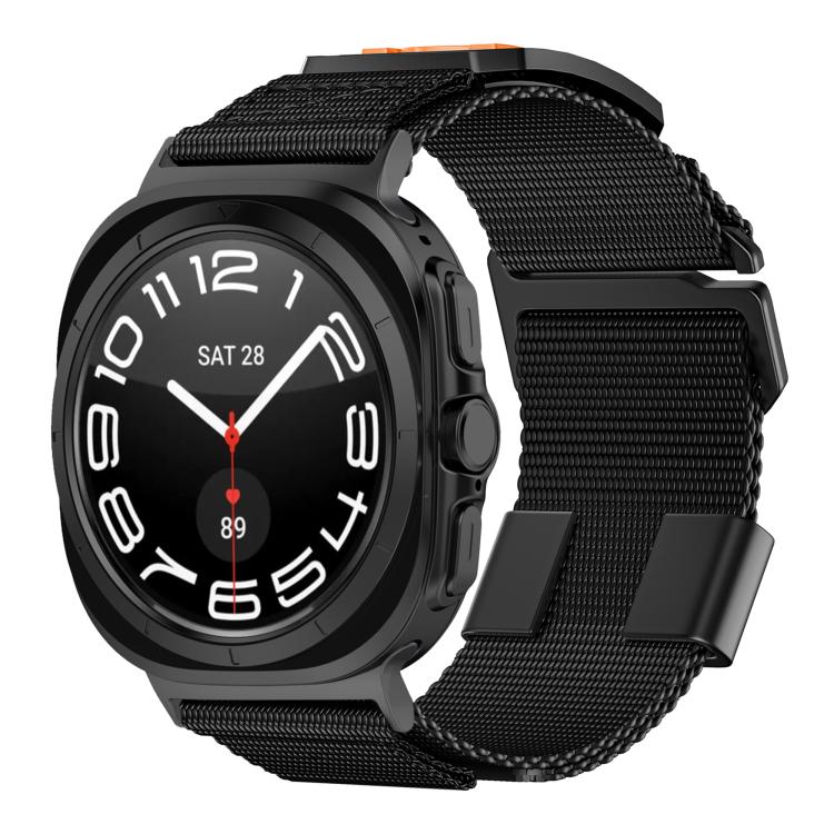 For Samsung Galaxy Watch Ultra 47mm / Ultra 2025 Kalebol Braided Nylon Sport Watch Band(Black) - free shipping - PMC TechLife - Order now!