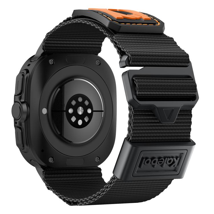 For Samsung Galaxy Watch Ultra 47mm / Ultra 2025 Kalebol Braided Nylon Sport Watch Band(Black) - free shipping - PMC TechLife - Order now!