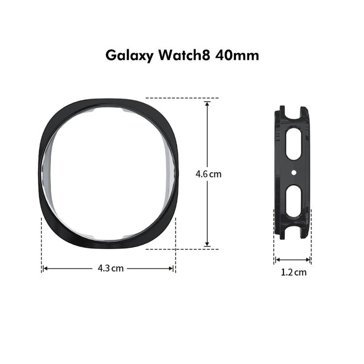 For Samsung Galaxy Watch8 40mm ENKAY Hat-Prince Full Coverage Electroplated Soft TPU Case with Screen Protection(Metal Gray) - free shipping - PMC TechLife - Order now!
