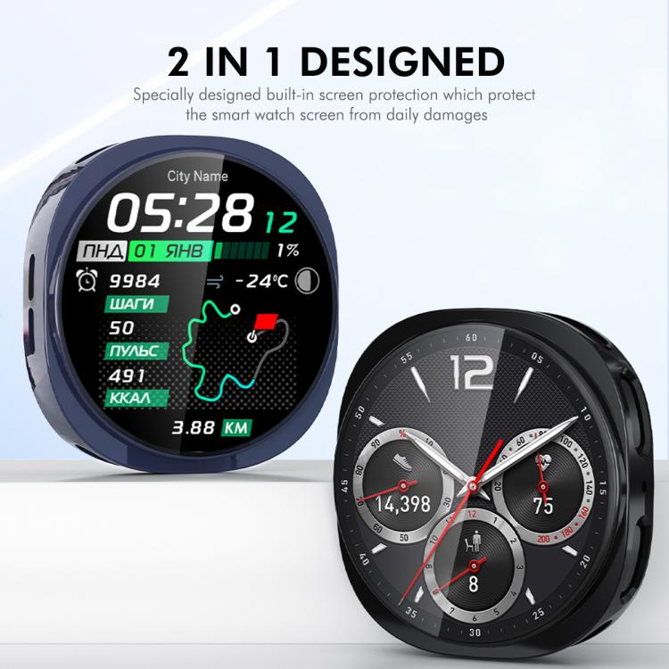 For Samsung Galaxy Watch8 44mm ENKAY Hat-Prince Full Coverage Electroplated Soft TPU Case with Screen Protection(Black) - free shipping - PMC TechLife - Order now!