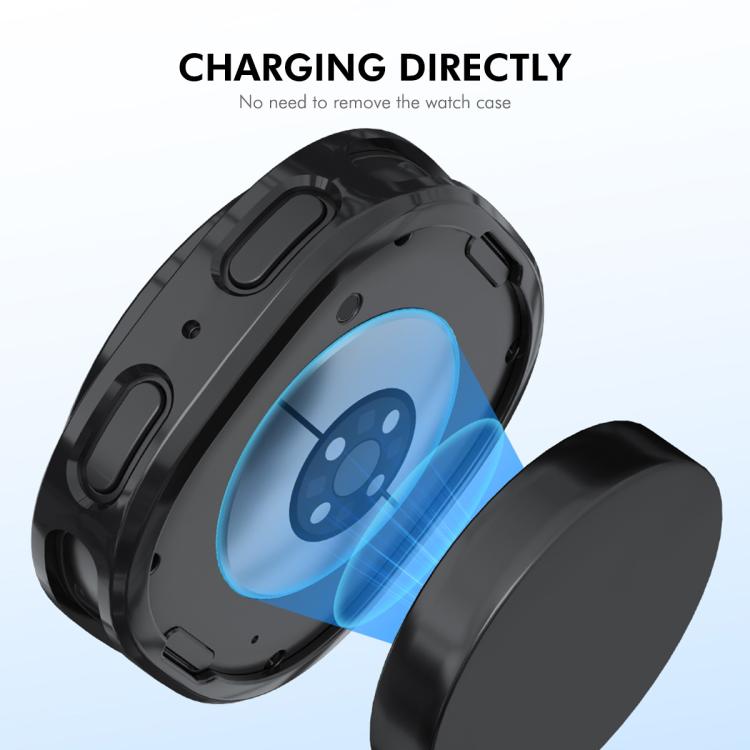 For Samsung Galaxy Watch8 44mm ENKAY Hat-Prince Full Coverage Electroplated Soft TPU Case with Screen Protection(Transparent) - free shipping - PMC TechLife - Order now!