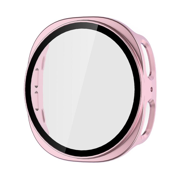 For Samsung Galaxy Watch8 44mm ENKAY Hat-Prince Full Coverage Tempered Glass Film Integrated PC Watch Case(Rose Pink) - free shipping - PMC TechLife - Order now!