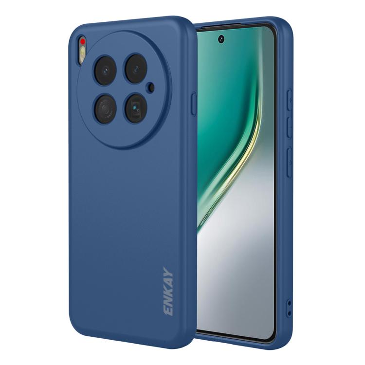 For Tecno Camon 40 Premier ENKAY Liquid Silicone Soft Shockproof Phone Case(Dark Blue) - free shipping - PMC TechLife - Order now!