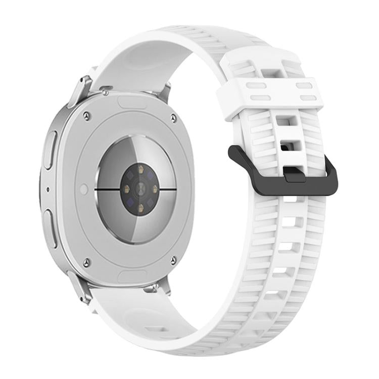 For Samsung Galaxy Watch8 / Watch8 Classic Tire Texture Silicone Watch Band(White) - free shipping - PMC TechLife - Order now!