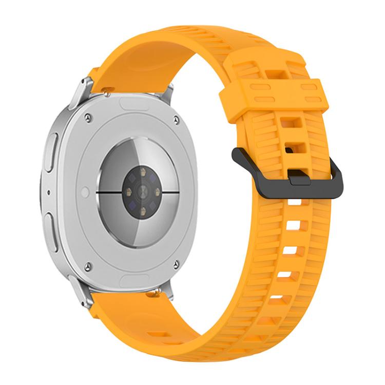 For Samsung Galaxy Watch8 / Watch8 Classic Tire Texture Silicone Watch Band(Amber Yellow) - free shipping - PMC TechLife - Order now!