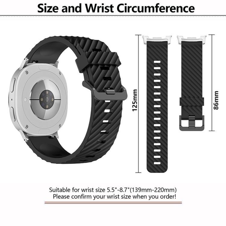 For Samsung Galaxy Watch8 / Watch8 Classic Black Buckle Spruce Silicone Watch Band(Beige) - free shipping - PMC TechLife - Order now!