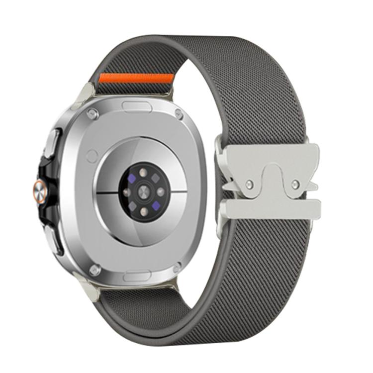 For Samsung Galaxy Watch8 / Watch8 Classic Parachute Buckle Stretch Nylon Watch Band(Dark Gray) - free shipping - PMC TechLife - Order now!